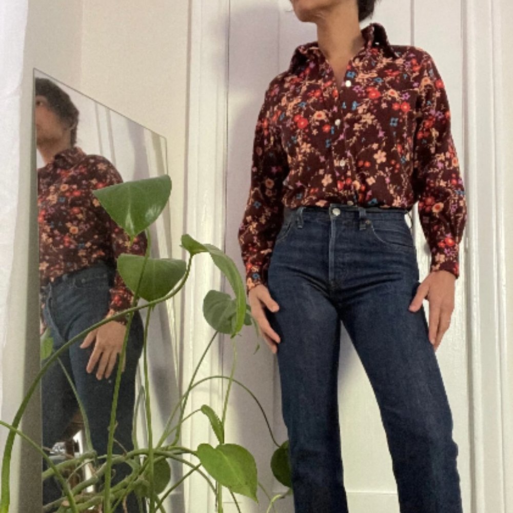 1970's Dagger Collar Shirt